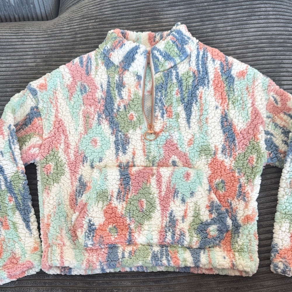 BKE Kids Multicolor Sherpa Sweater